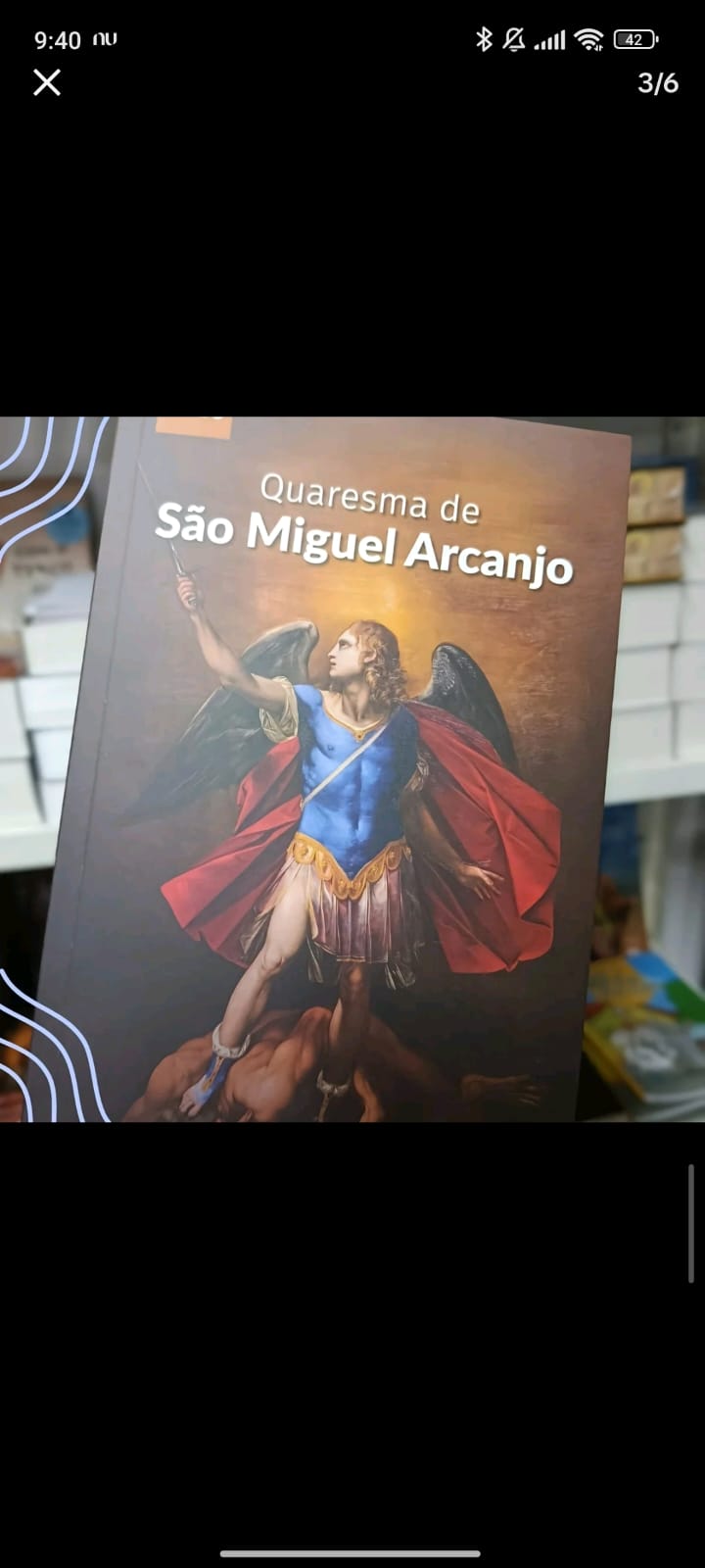 Exemplar do livro Quaresma de São Miguel Arcanjo enviado por um leitor